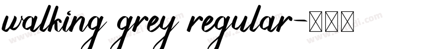 walking grey regular字体转换